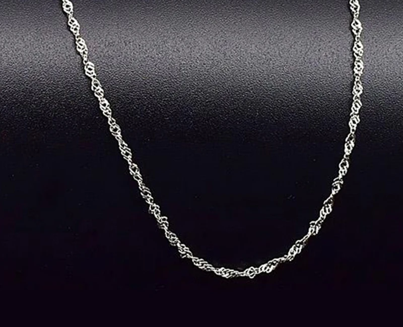 Женская цепочка из натуральной чистой платины особая сингапурская длиной 950