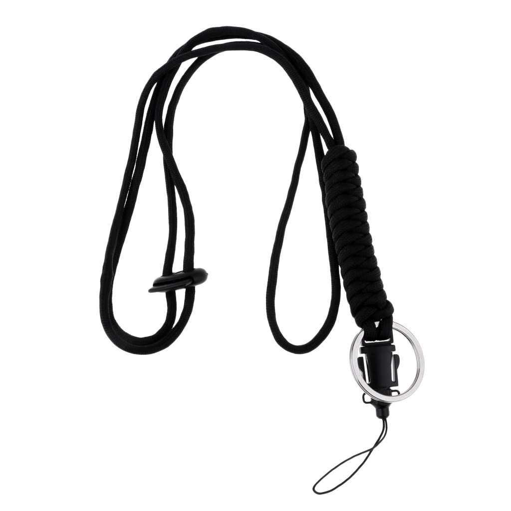

Survival Lanyard For Outdoor Camping Hiking Keychain For Keys Flashlight
