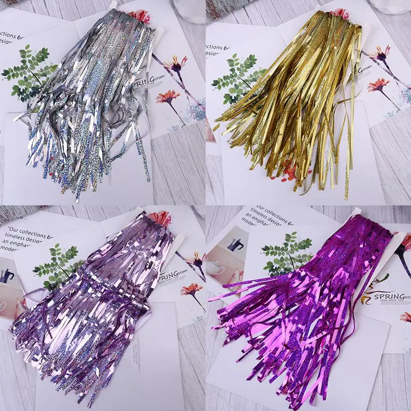 1*3 м лазерный дождь шелковая кисточка украшение для свадебной вечеринки дня