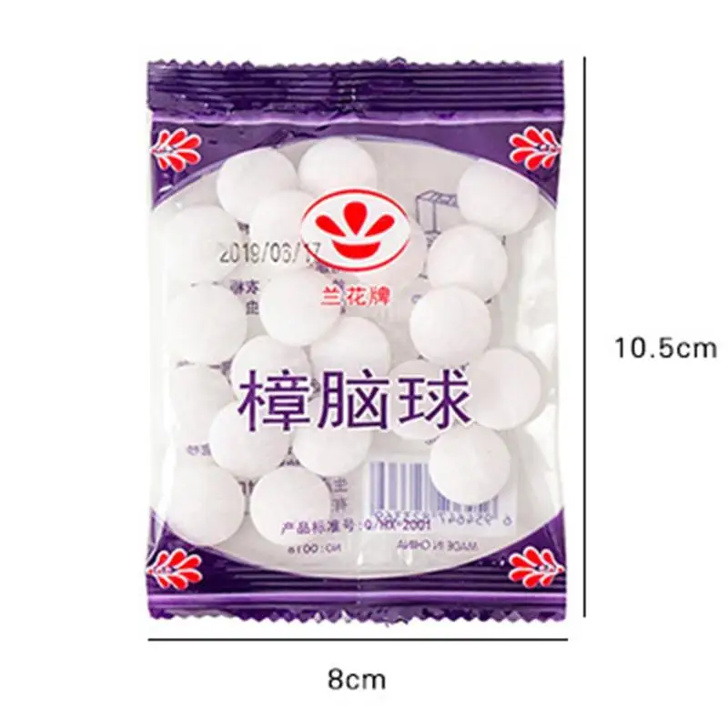 

20pcs/bag Deodorant Moth Proof Wardrobe Natural Camphor Household Pest Deodorant Drawer Pill Camphor Control Naphthalene Ba O8K0