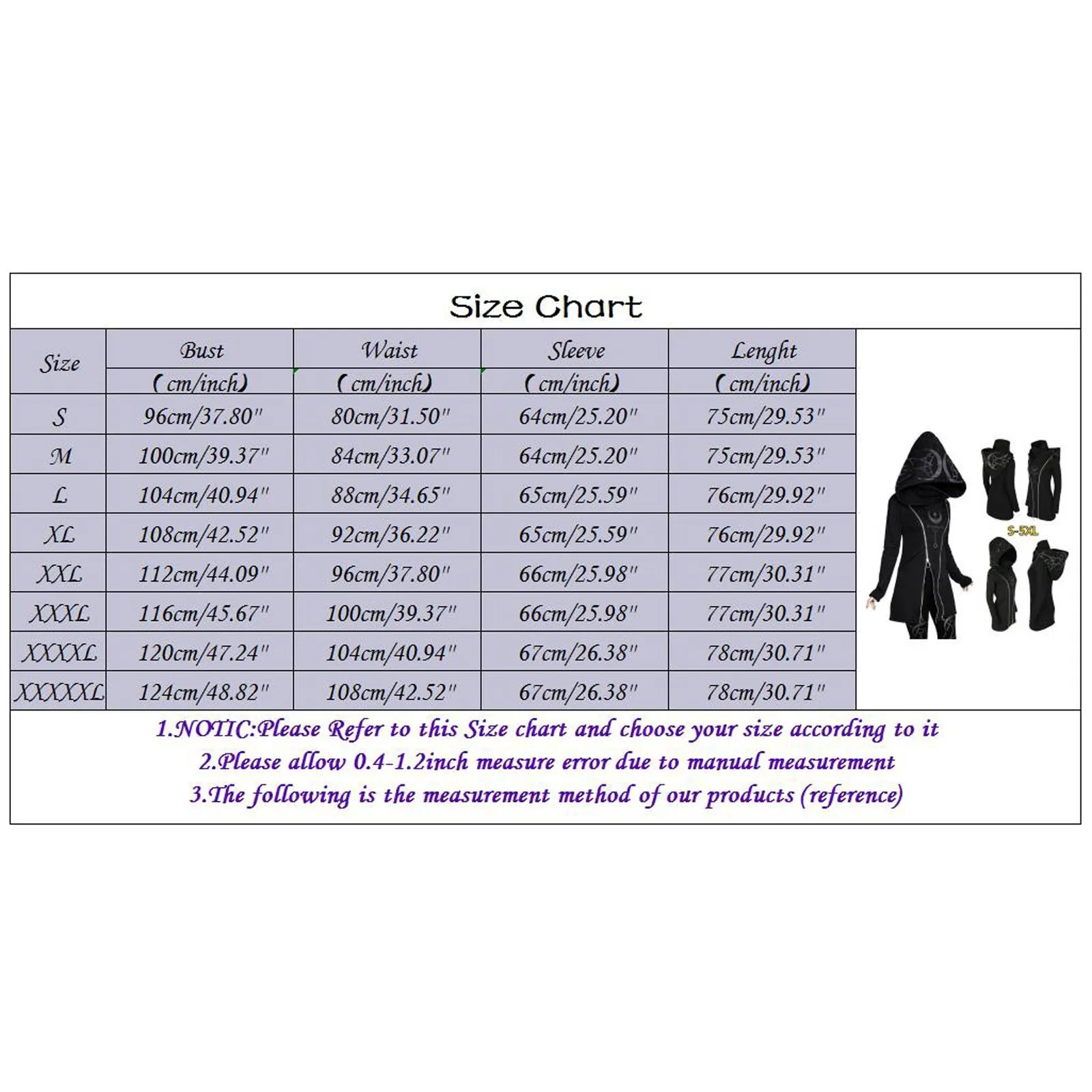 

Women Vintage Gothhic Zipper Sweatshirt Long Sleeve Plus Size Hooded Coat Y2k Blusa De Frio Feminina 2021#001