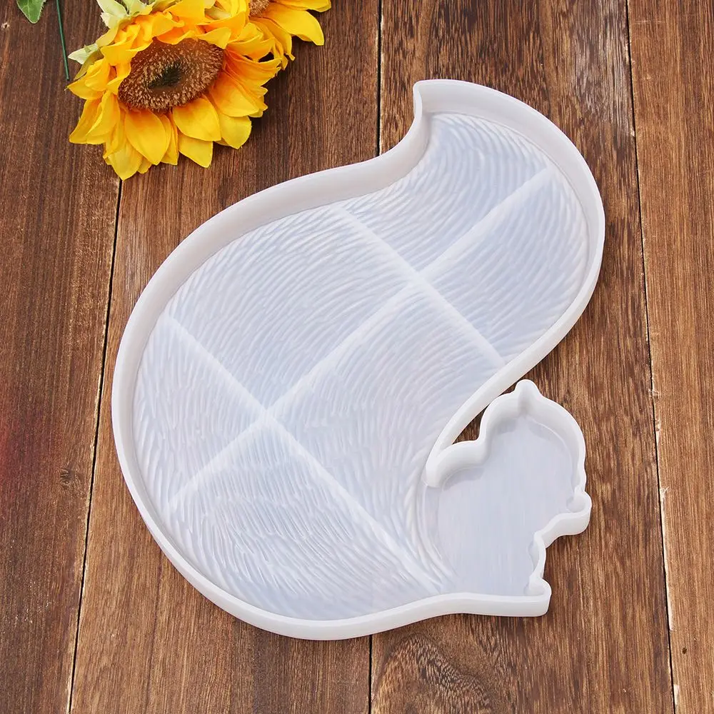 

Декоративные формы для литья, форма для подставки из хрустальной эпоксидной смолы, силиконовая форма, формы для смолы, форма в форме белки