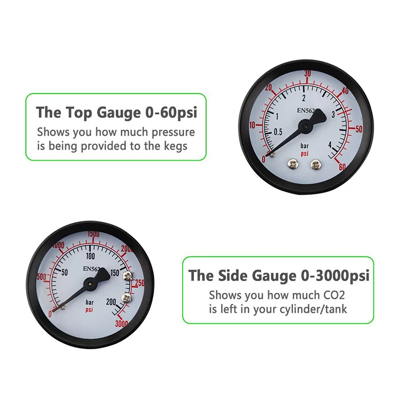 CO2 регулятор бочонок подачи пива CGA-320 на входе с предохранительным клапаном для