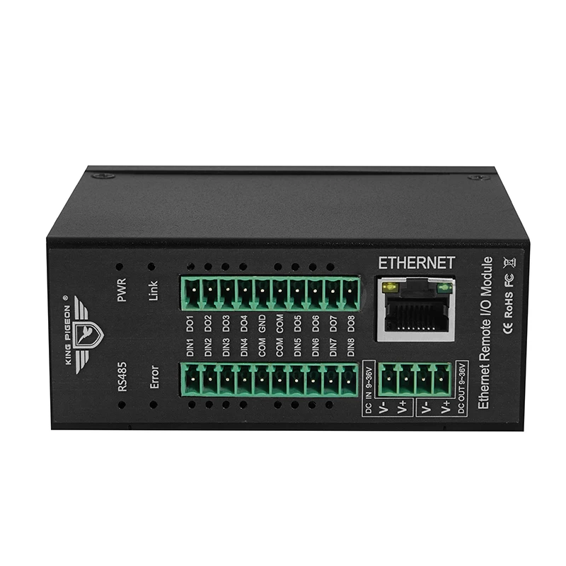 Модуль дистанционного ввода-вывода данных Modbus TCP Master Ethernet для промышленных