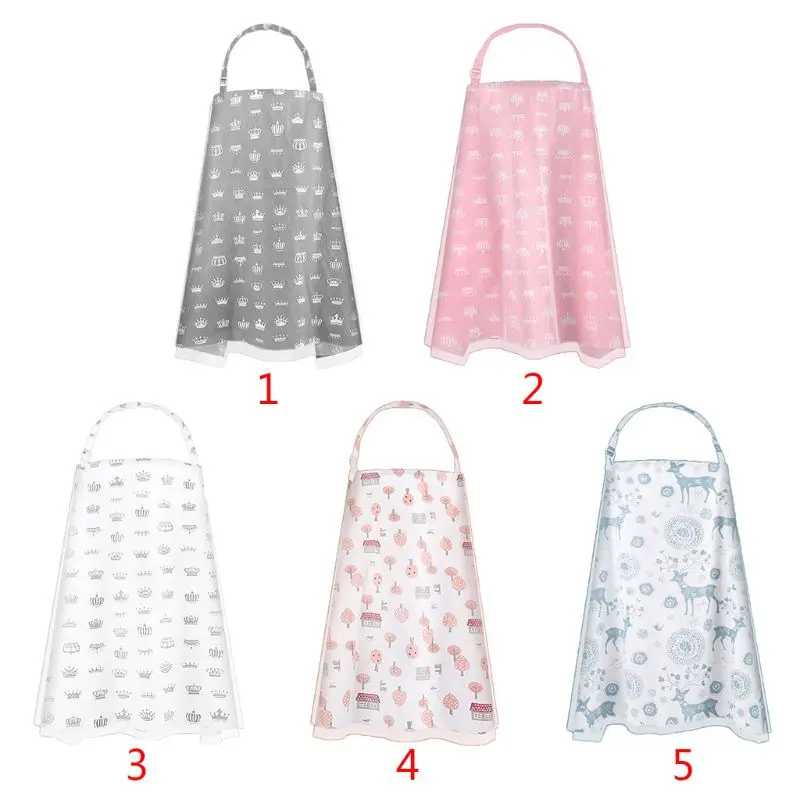 1 Pc Breastfeeding Nursing Cover Full Coverage Adjustable Breathable Double Layer Privacy Feeding Apron