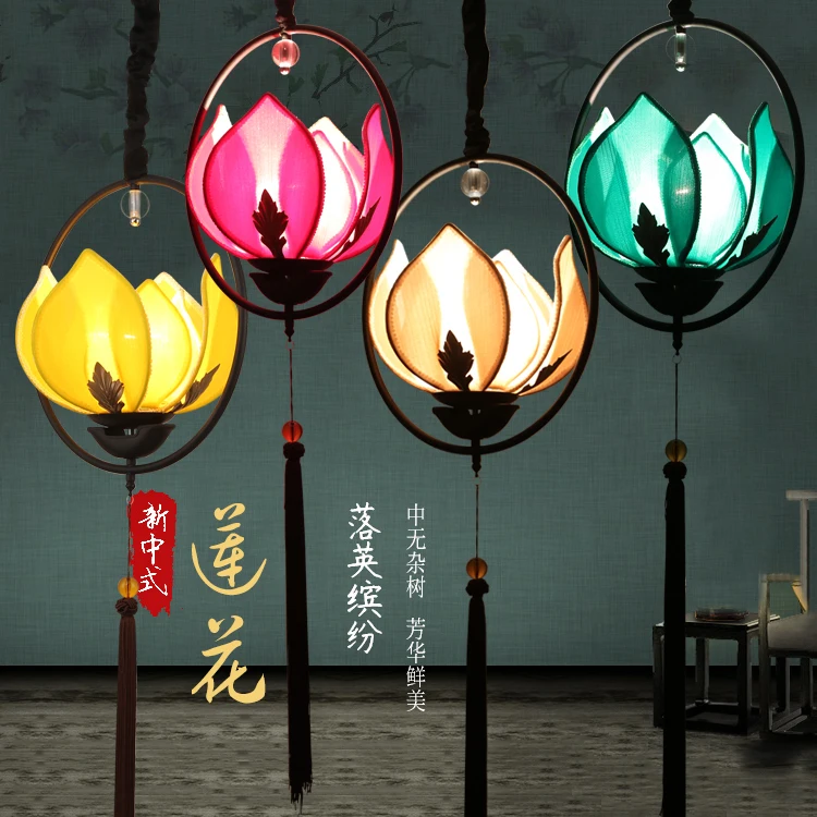 

Lotus Festive Lantern Lotus Festive Lantern Modern New Chinese Buddhist Hall Antique Lamps Zen Lighting Classical Ancientry