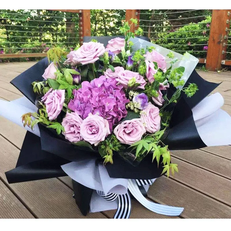 40 шт./лот крафт Цветочная оберточная бумага для цветов декоративная Крафтовая