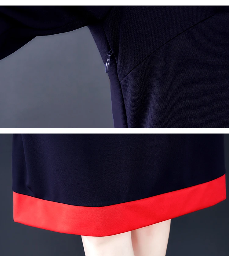 Демисезонный Офисные женские туфли спецодежды платье Для женщин длинный рукав