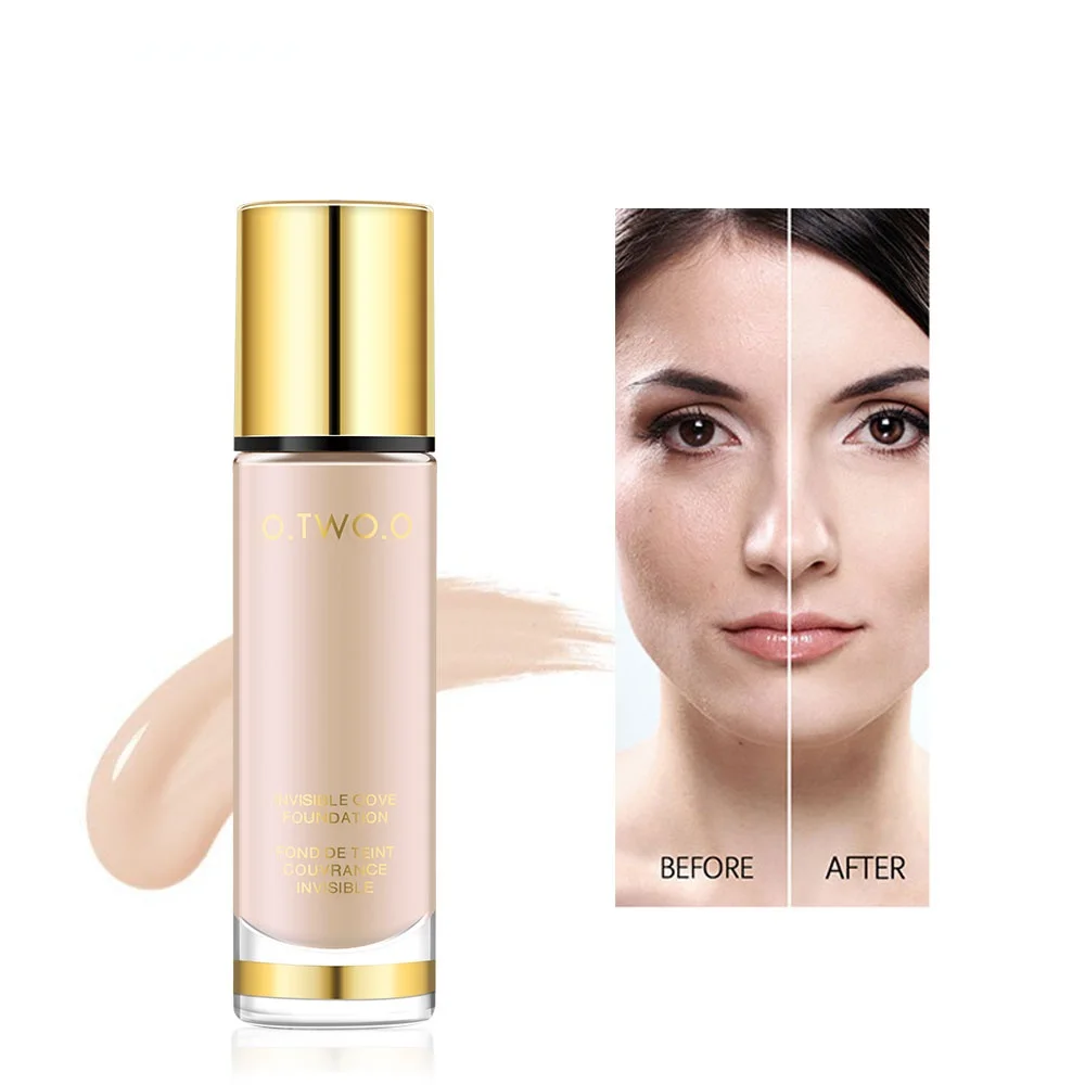 

Liquid Foundation Invisible Full Coverage Make Up Concealer Whitening Moisturizer Waterproof Makeup Foundation 30ml