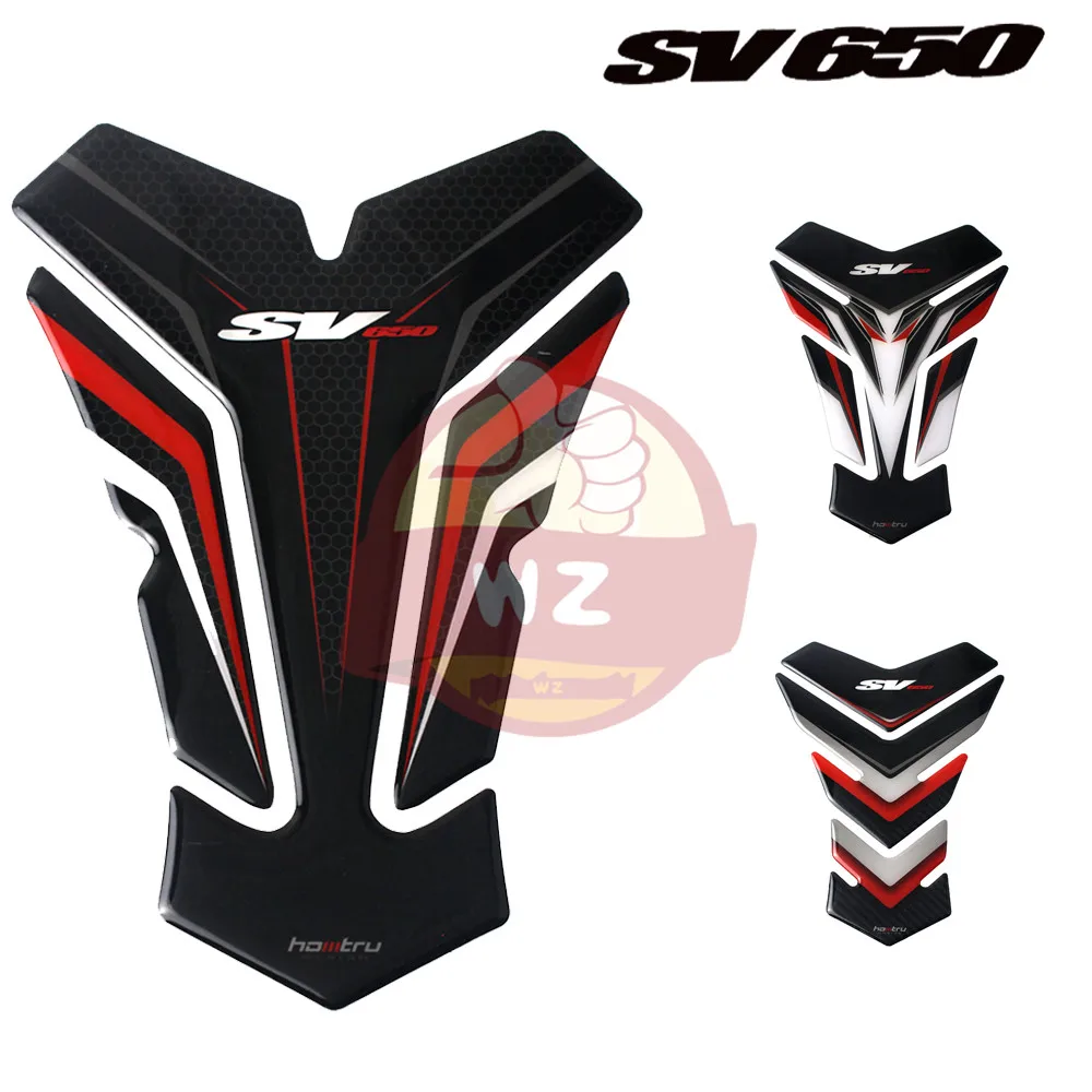 

For Suzuki SV650 SV 650 SV650A SV650X ABS 3D Resin Tank Pad Protector for Motorcycle Decal Sticker
