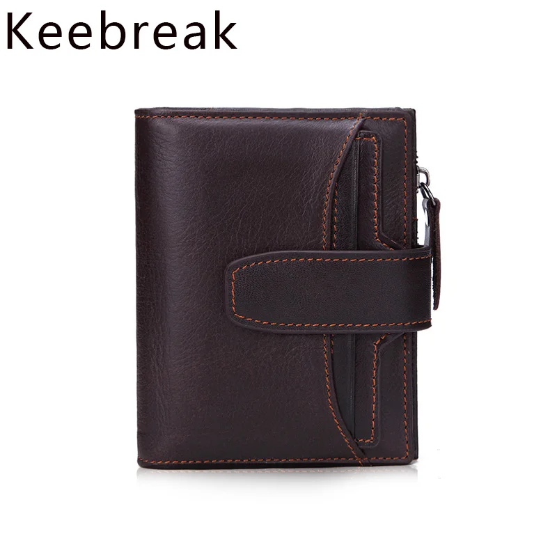 Короткий кошелек унисекс с Rfid защитой для мужчин и женщин бумажник из