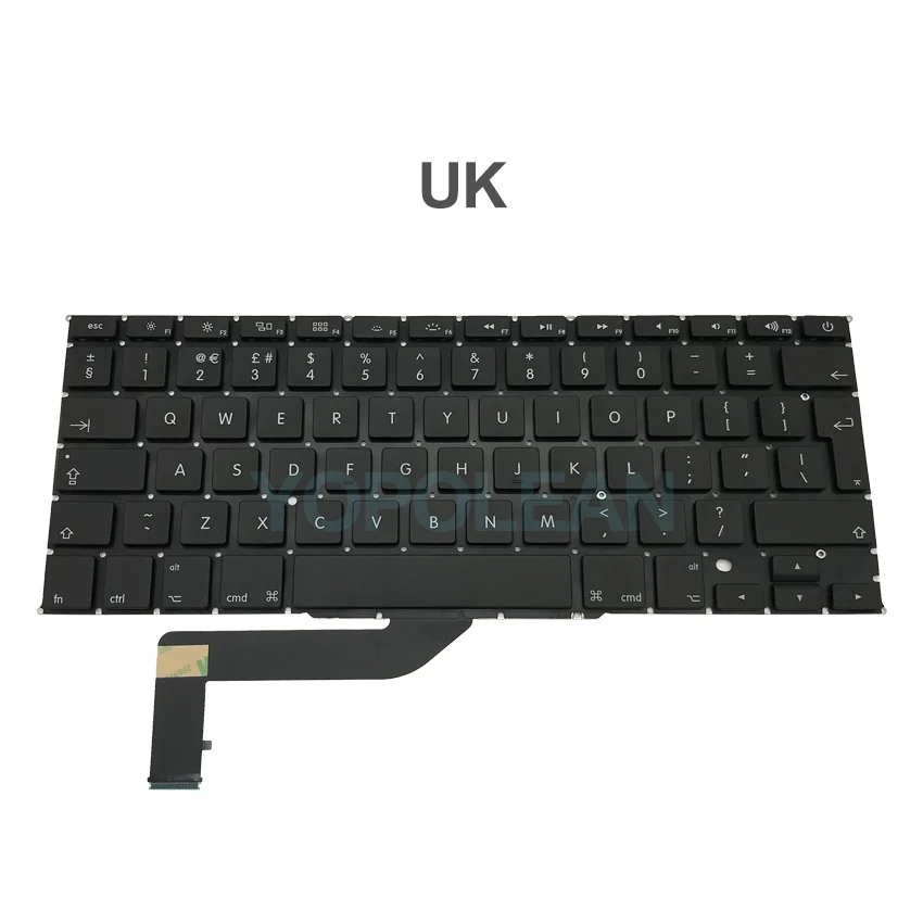 Клавиатура A1398 с винтами для Macbook Pro Retina 15 дюймов английская и американская