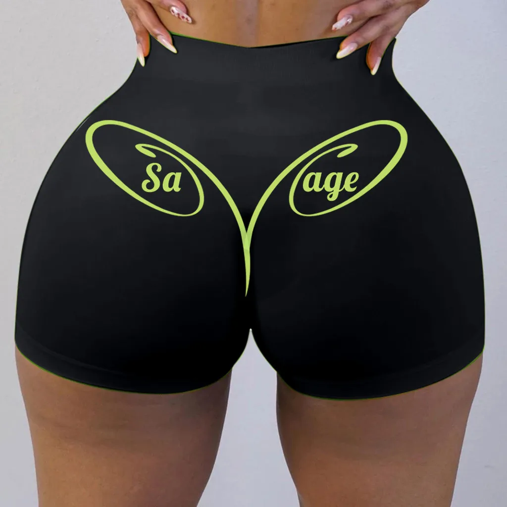 2020 горячая распродажа Женские шорты с буквенным принтом Летние повседневные