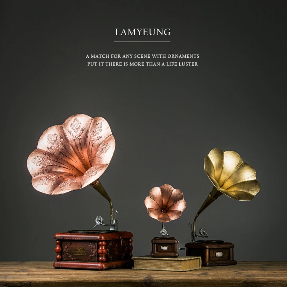 

Ретро-граммофон мини антикварные украшения в европейском стиле записывающий плеер винтажный записывающий плеер Bluetooth мини-динамик SB-92