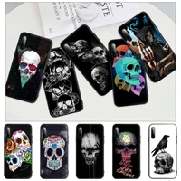 wholesale grim reaper skull skeleton black silicone phone case for honor 7a pro 7c 10i 8a 8x 8s 8 9 10 20 lite cover