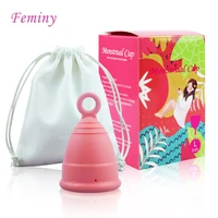 2pcsset feminy medical silicone menstrual cup sterilizer hygiene women menstrual cup period cup for reusable menstrual period
