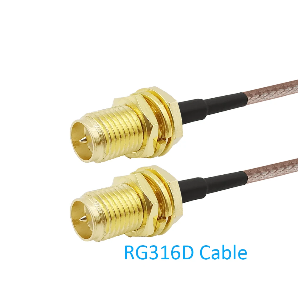 RP-SMA Female to RP- SMA Connector WLAN Network WiFi Wireless Antenna RG316/RG316D/RG174/RG58/LMR195 RF Cable | Обустройство дома
