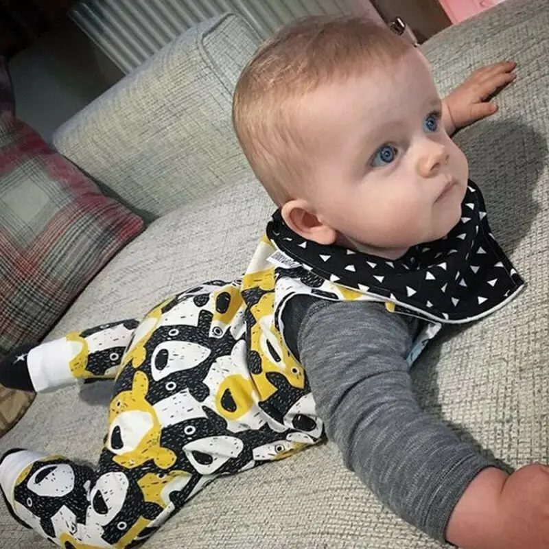 0-24months для малышей одежда для малышей, с милым медведем для маленьких мальчиков комбинезон, без рукавов, для маленьких девочек, синие, желтые, Одна деталь комбинезон для малышей, костюм для подвижных игр для мальчика