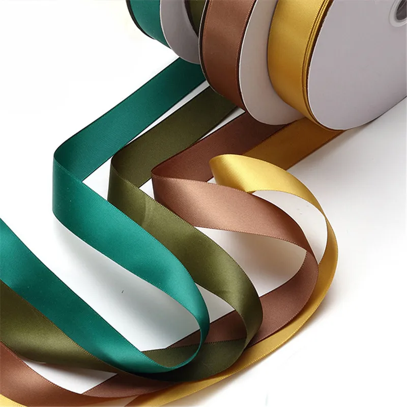 

100 Yards 2.5cm Decorative Fabric Ribbon Crafts Materials Diy Handcraft And Creativity Ribbons Tape Packaging For Flowers