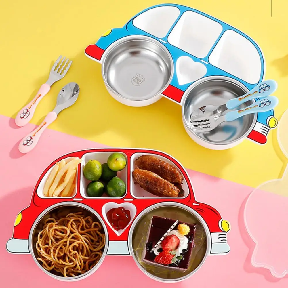 

1 Set Children Dish Excellent Lightweight Long Lasting for School Toddler Plate Toddler Dish