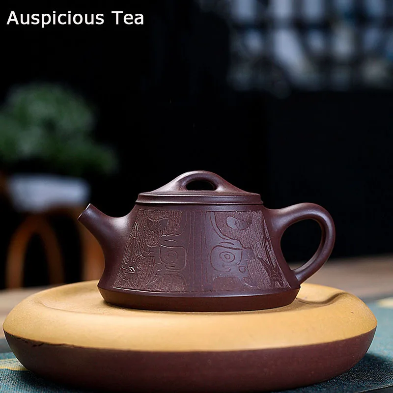 Authentic Yixing Purple Clay Tea Pot Raw Ore Purple clay Mud Filter Teapot Home Zisha Beauty Kettle Customized Tea Set Supplies