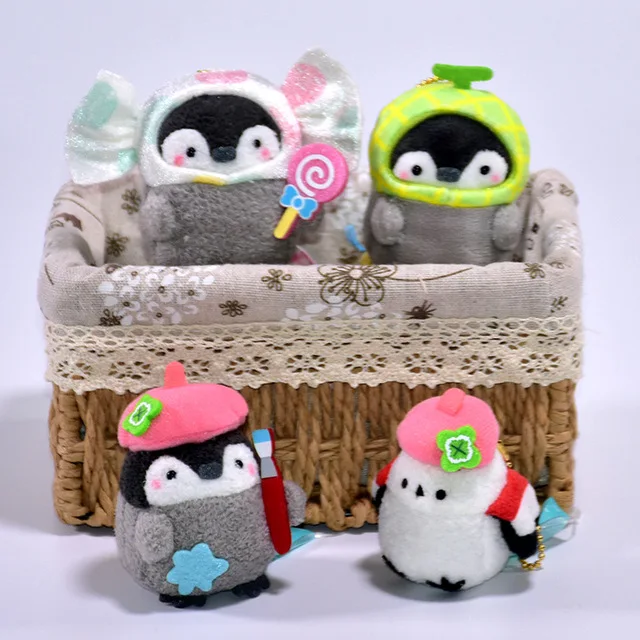 Пушистый брелок в виде пингвина ювелирные изделия милый пушистый pom животных