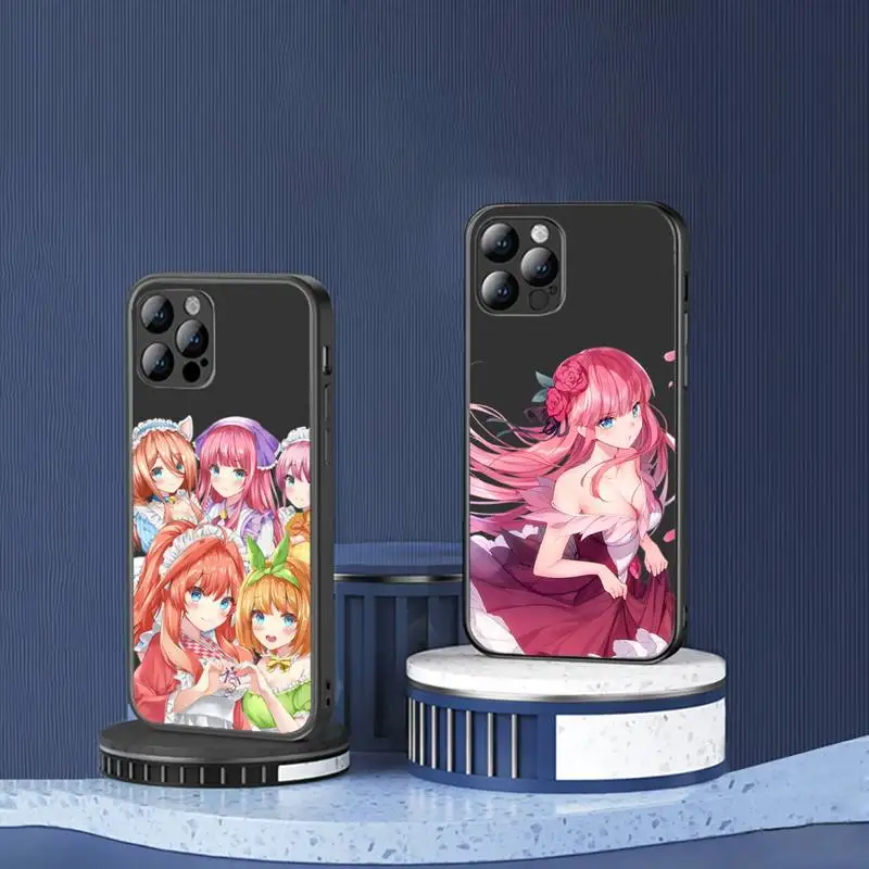 

Nakano Nino Phone Case for iPhone 13 7 8 11 12 Pro X XS XR Samsung A S Note 10 21S 71 Plus pro Max mobile bags Manga Cartoon