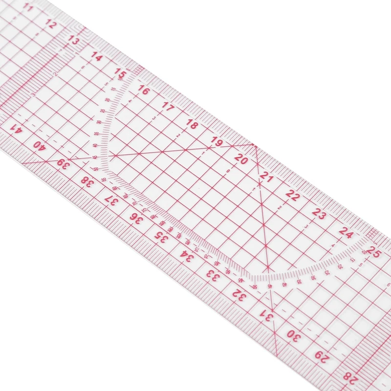 Швейная портная 54 см деленная двухсторонняя Метрическая прямая Линейка