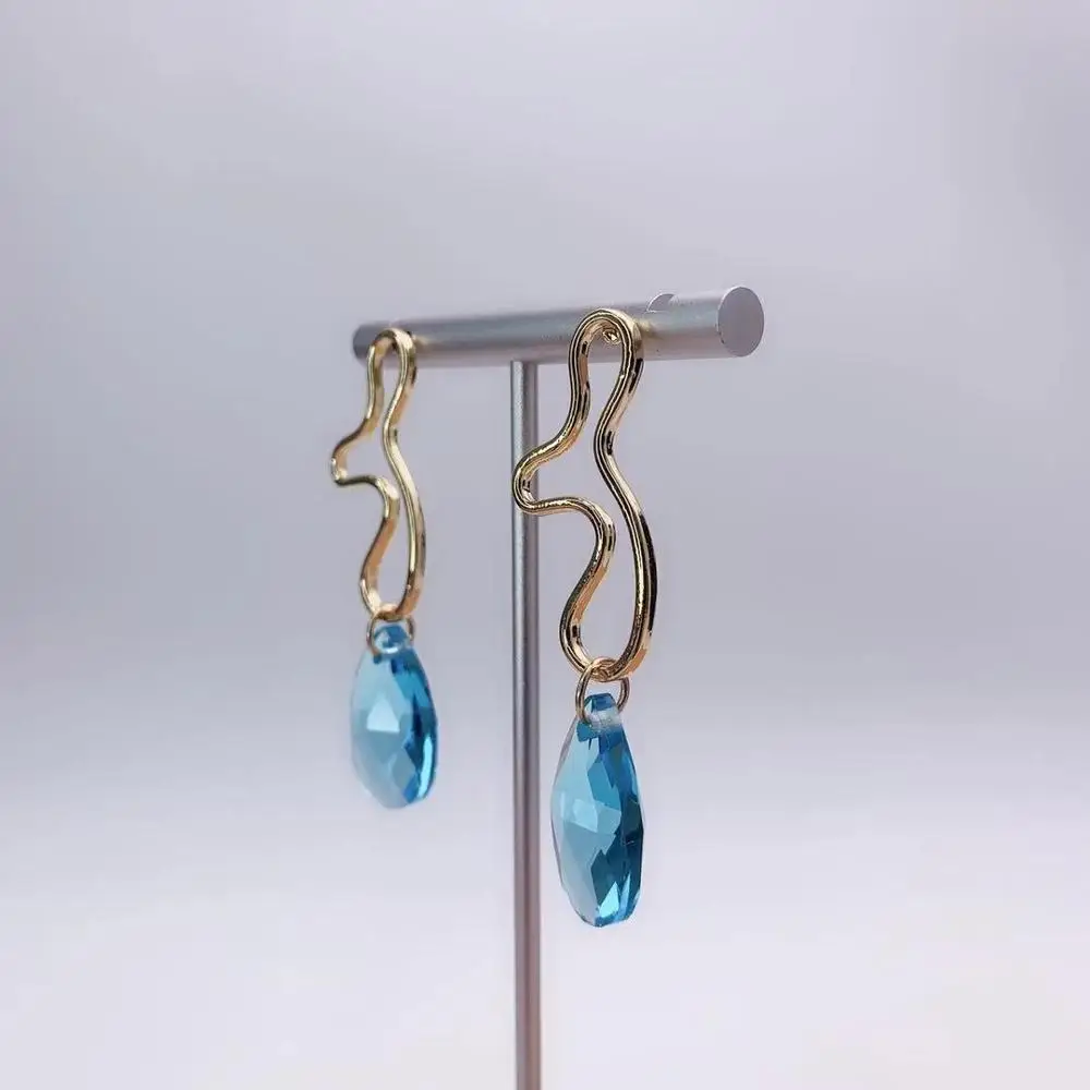 Новые золотые серьги, модные ювелирные изделия, серьги, свадебные вечерние, подарки, Женские аксессуары, хорошее качество