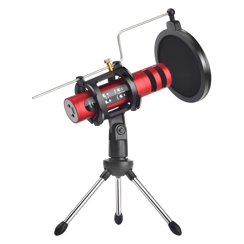 

Game Microphone with Variable Sound Rechargeable Computer Microphone is Suitable for Live Singing and Recording