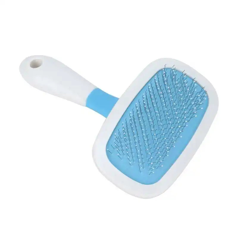 

Массажная Расческа для домашних животных гладкая игла Расческа для домашних животных пластиковая расческа для спутывания узлов массажная ...