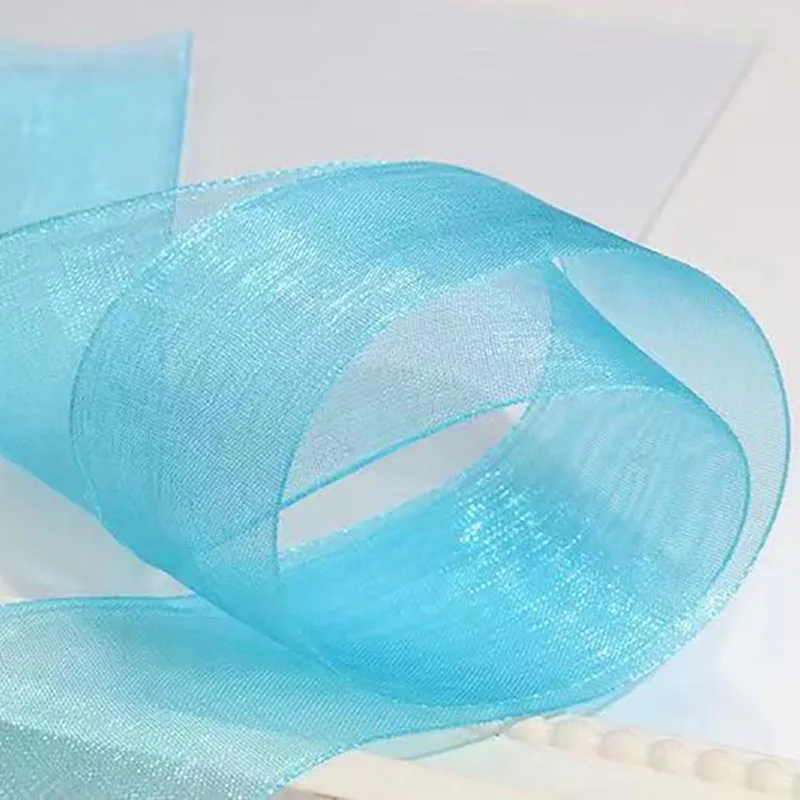 45 м/рулон оптом органза оберточная лента для подарков на Рождество Свадебная