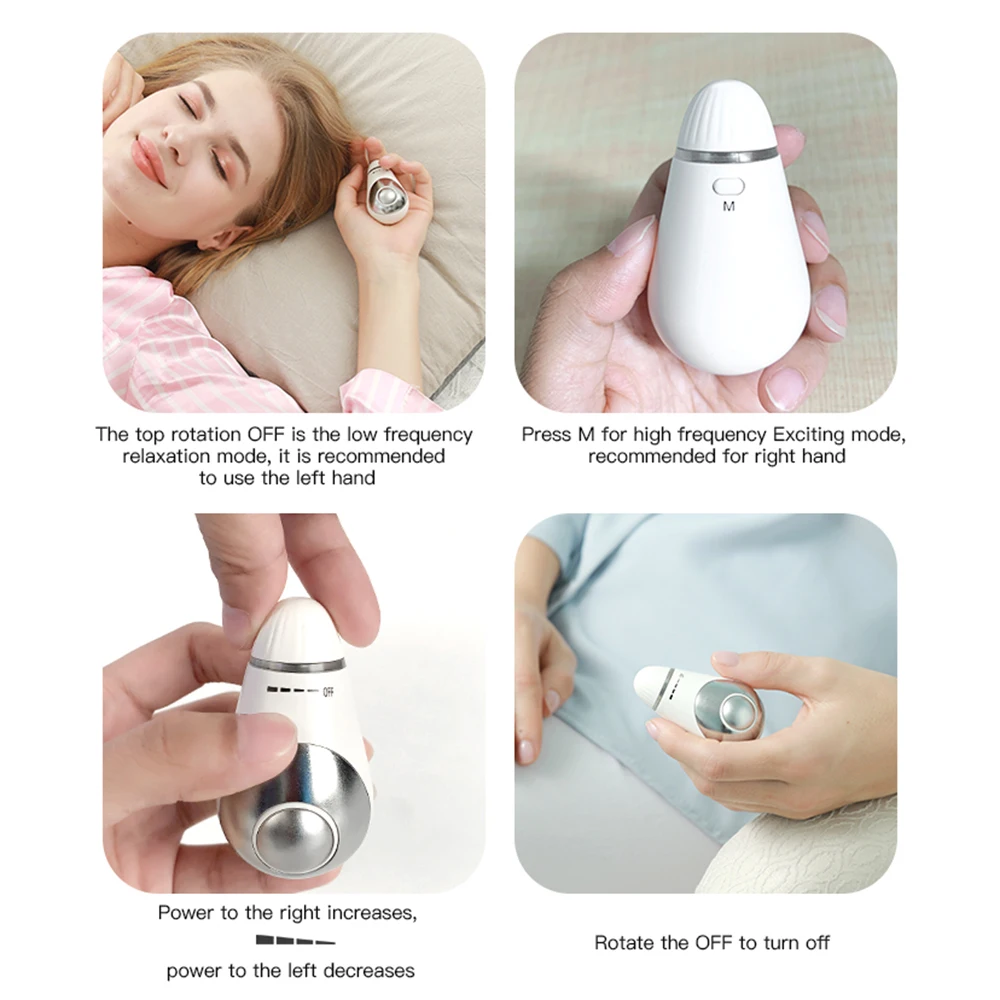 

Egg Sleep Aids Holding on Hand CES Relieve Mental Tension Stress Eliminate Sleep Anxiety Depression Medical Insomnia Treatment