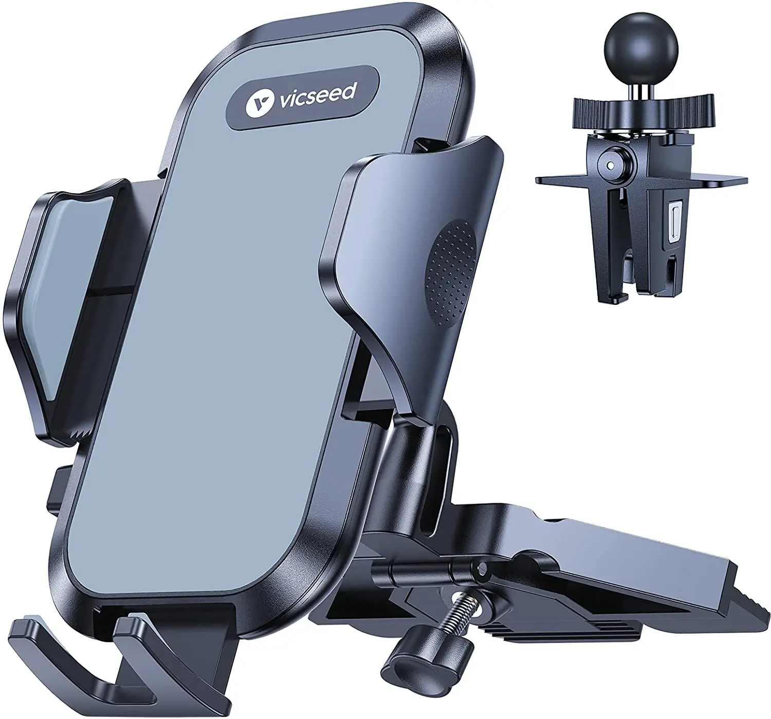 

VICSEED 2021 Military-Grade Phone Mount for Car, [Upgrade Anti Shake & Drop] CD Slot & Air Vent Car Phone Holder Mount, Thick
