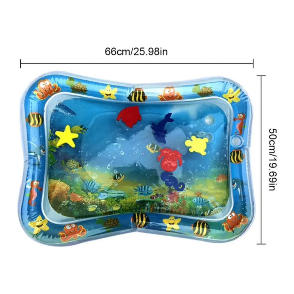 

Cool PVC Baby Inflatable Water Play Mat Patted Pad Baby Water Cushion Pad Tummy Time Activity Center Water Cushion