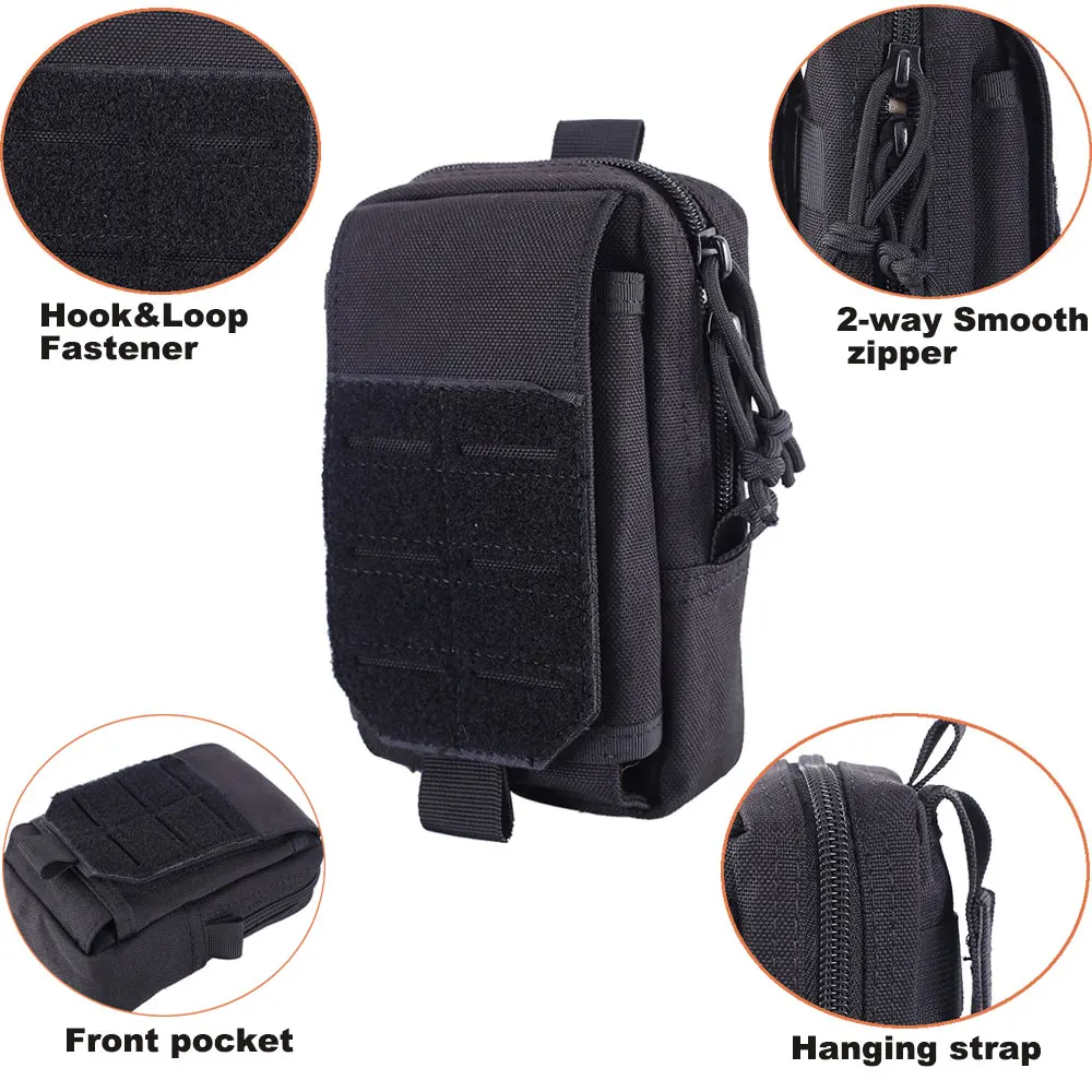 Тактическая мягкая сумка для повседневного использования 1000D поясная телефона