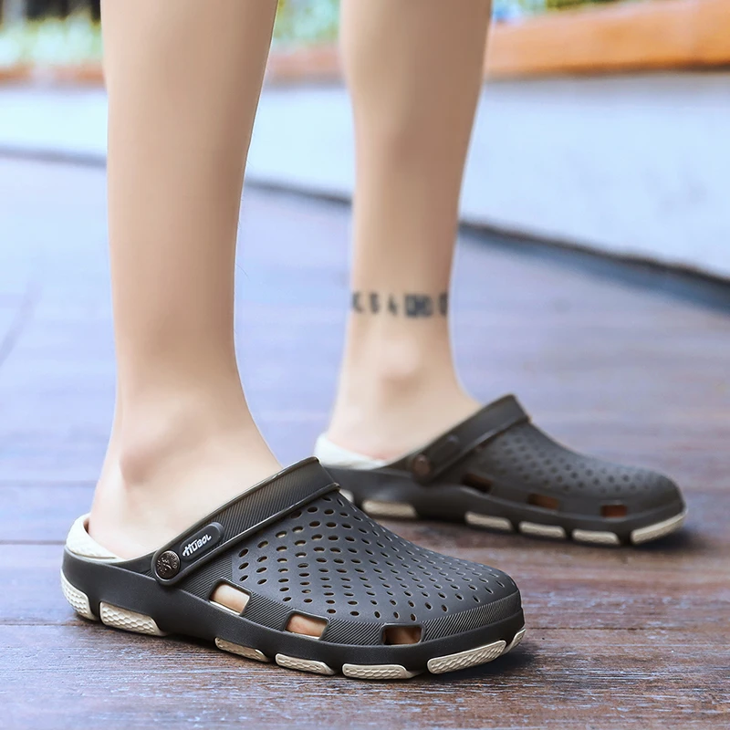 Летние пляжные сандалии-сабо без застежки Легкие мужские сандалии Nativ