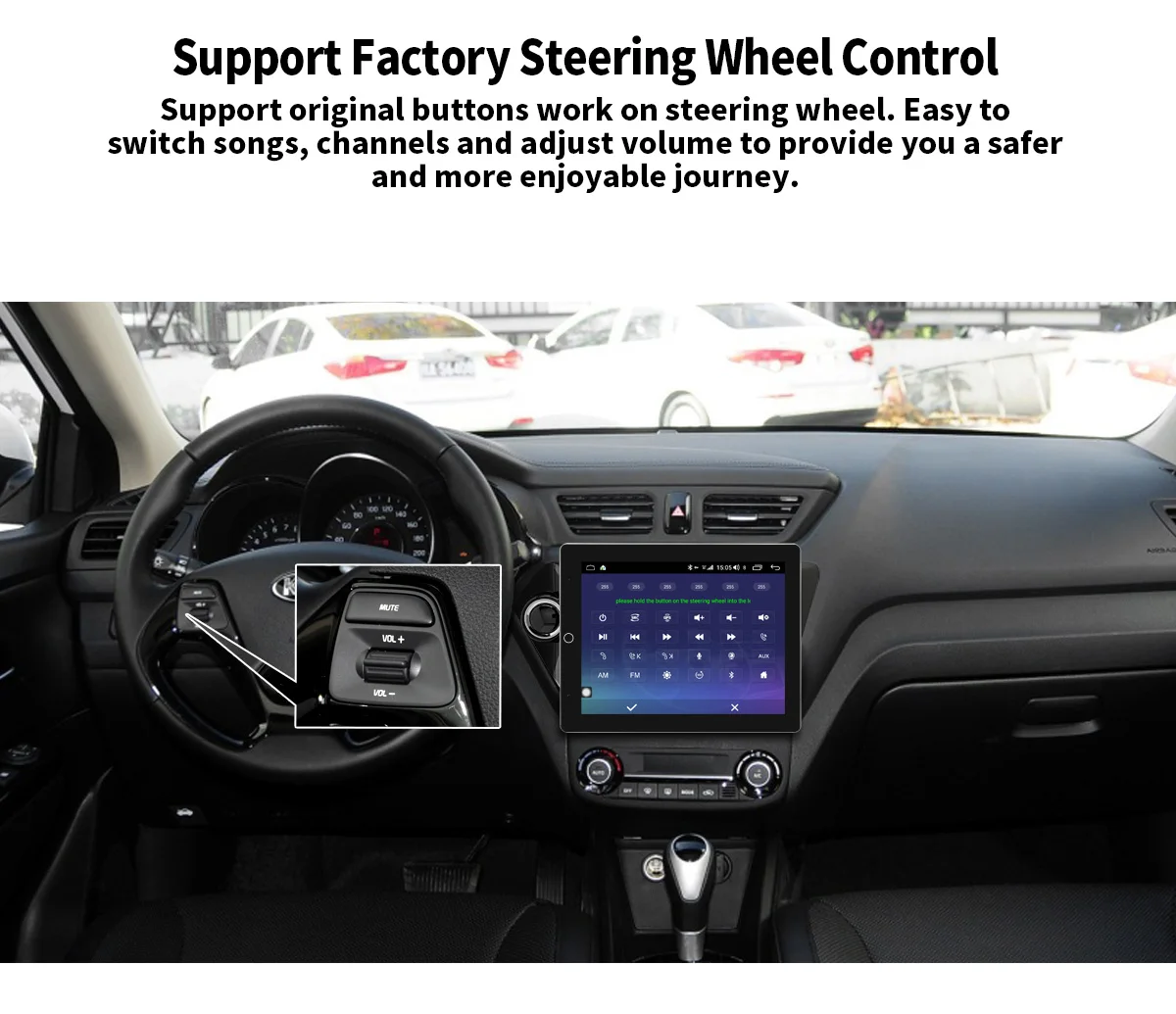 Автомагнитола для Kia Rio/K2 2012- автомобильный Android мультимедийный плеер без DVD 1 din 4G+ 64G автоматический поворотный экран автомобильный стерео gps