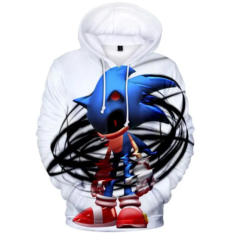 picture color Sonic 3D Модный пуловер худи Повседневный свитер с длинными рукавами одежда для мальчиков и девочек с объемным рисунком тонкое пальто с героями мультфильмов для родителей и детей - Цвет: picture color