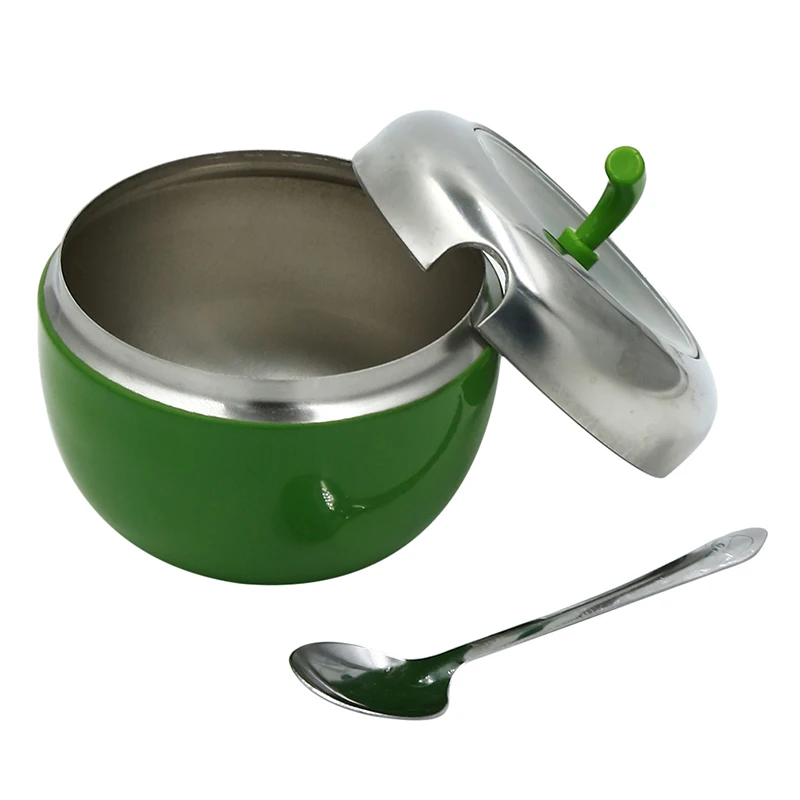 Spice Boxes Cooking Tools Colorful Apple Shape Kitchen Accessories Stainless Steel Seasoning Box Jar Storage Containers | Дом и сад