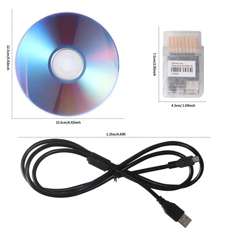 

Professional ECU Car Flash Car Repairing Tool Tactrix Openport 2.0+ Car Chip Tuning Car Diagnostic Detector Connector Tool