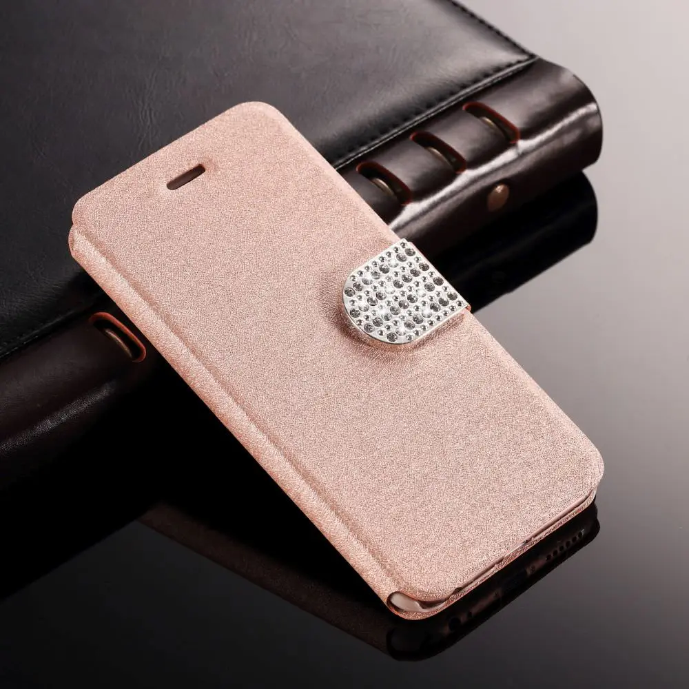 LLZ.COQUE Кошелек из искусственной кожи со стразами откидной Магнитный чехол для Iphone