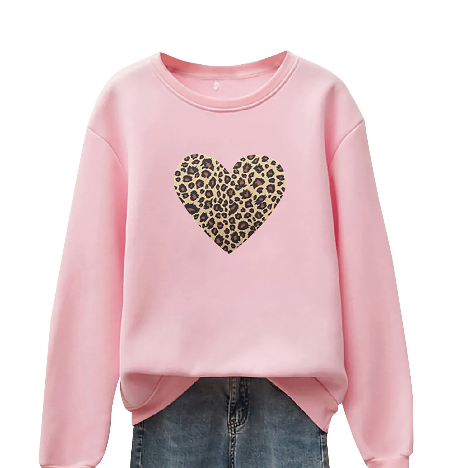 

Harajuku Women's Sweatshirt and Hoody Ladies Oversize K Pop Yellow Pink Love Heart Finger Hood Casual Hoodies for Women Girls