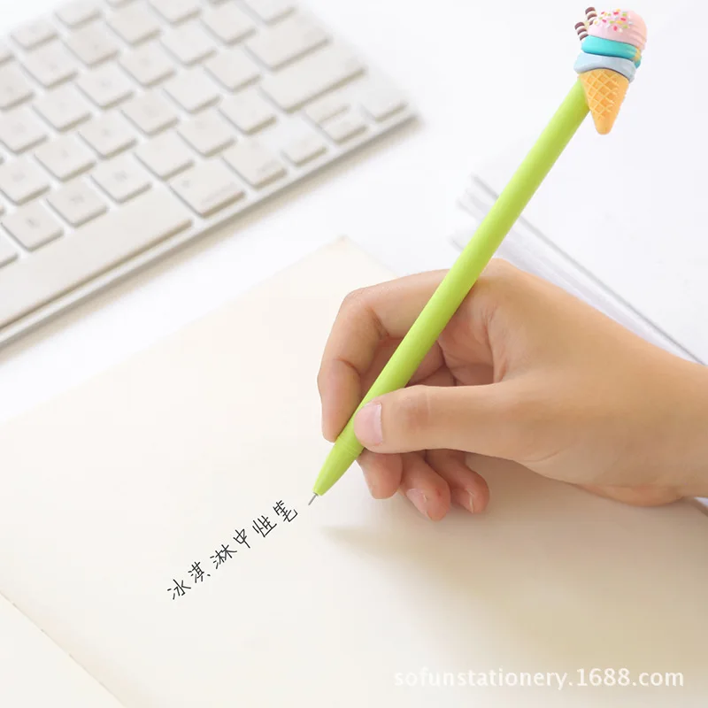36 шт./коркор. Милая ручка в виде мороженого из искусственного силикона оптовая