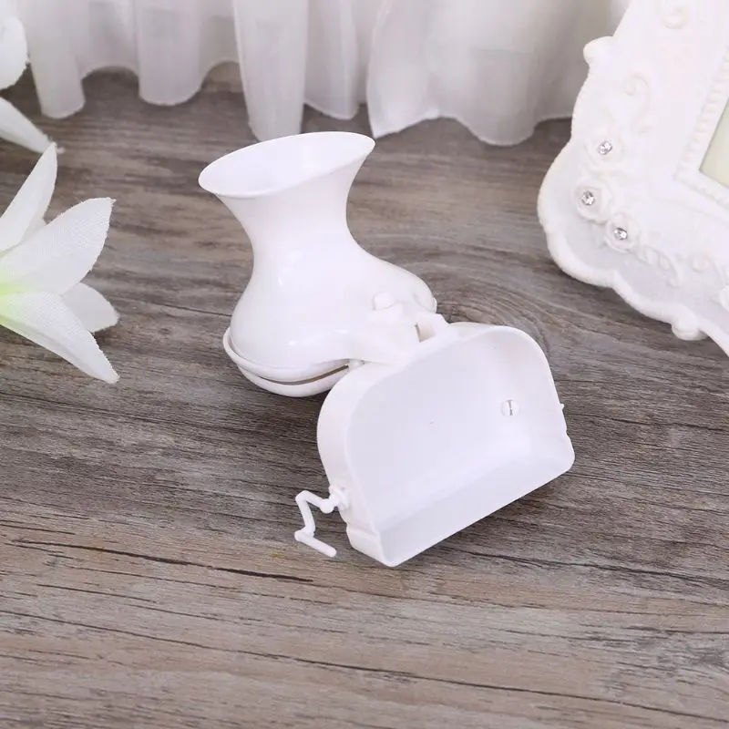 

Dollhouse Miniature Furniture Vintage Bathroom Model White Toilet Baby Pretend
