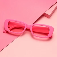 stylish y2k sunglasses women man macaron pink small rectangle colorful sun glasses square frame uv400 eyewear