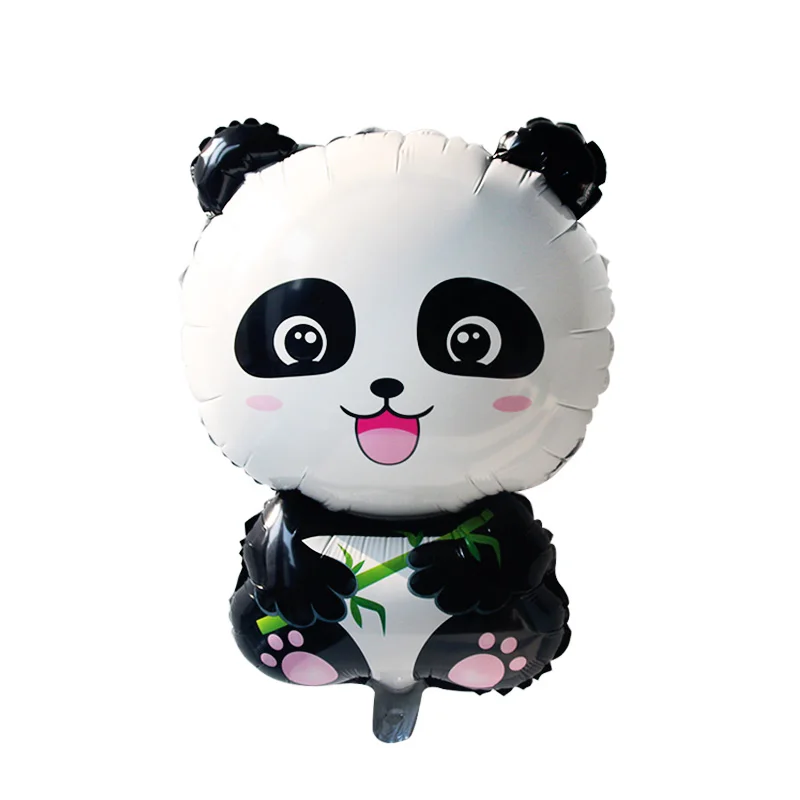 Мультяшная панда воздушный шар из фольги декор для вечеринки животные