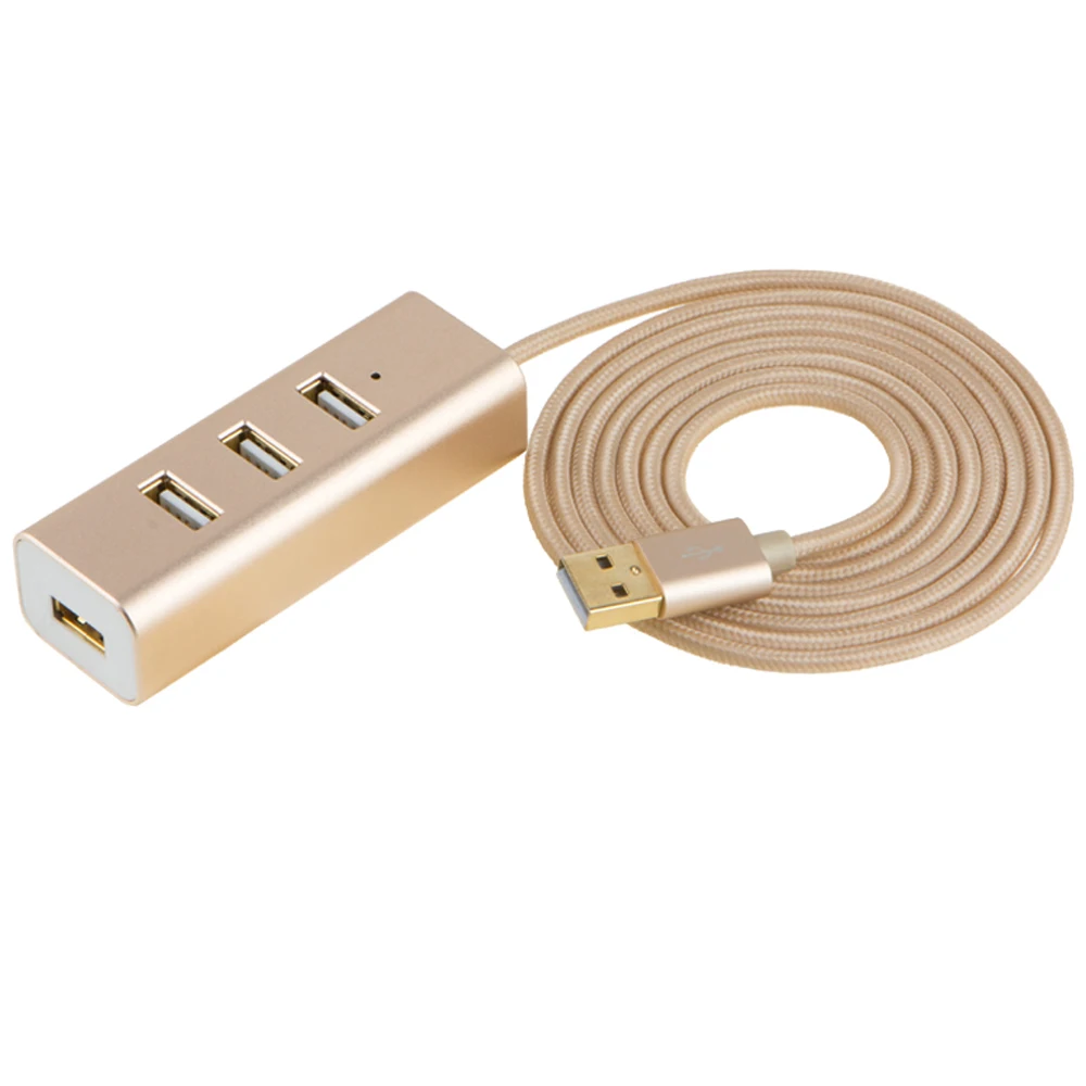 Высококачественный Удлинительный Кабель USB 2 0 с 4 портами шнур для концентратора