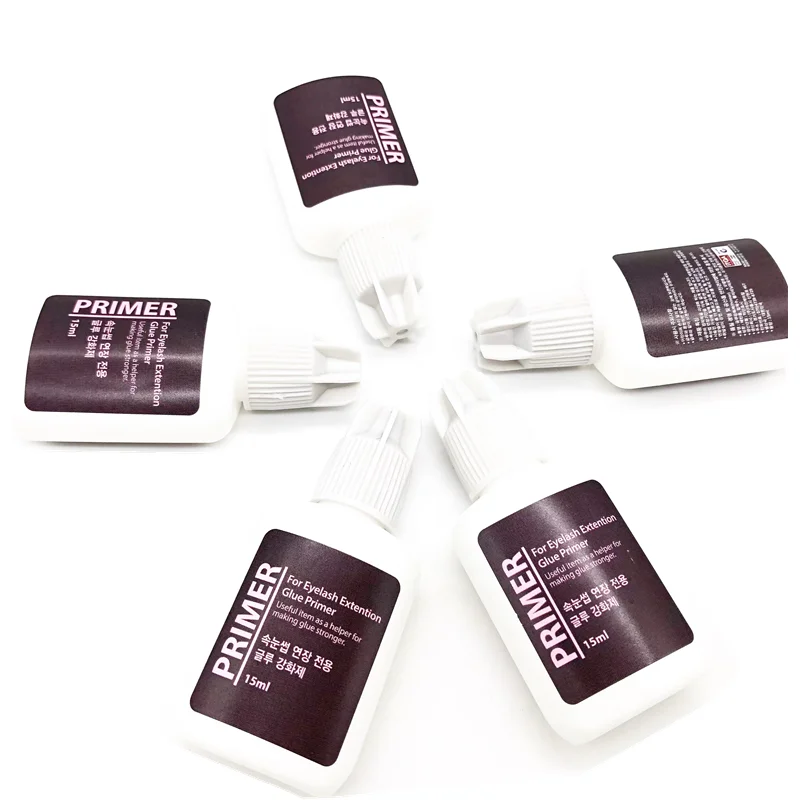 

10 Bottles Korea Eyelash Extension Glue Primer 15ml Keep Lashes Stay Longer Make Glue Stronger Beauty Tools Bonder Wholesale