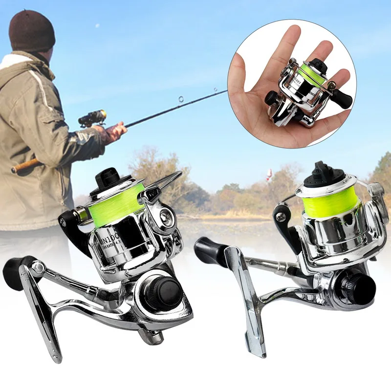 

Mini Pocket Fishing Small 4.3:1 Metal Wheel Small Rocking Wheel Fishing Wheel Spinning Wheel Reel Rock Fishing Ice Fishing Wheel